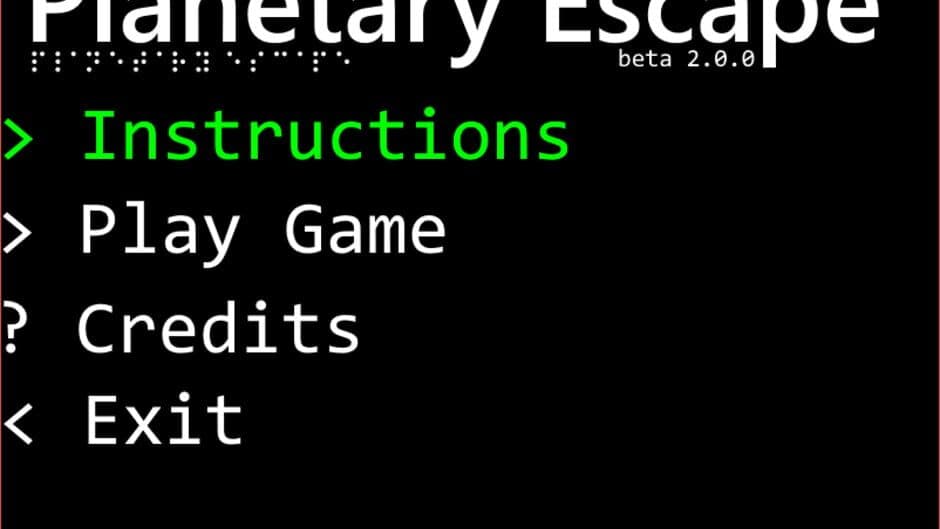 Planetary Escape: An Audiogame screenshot