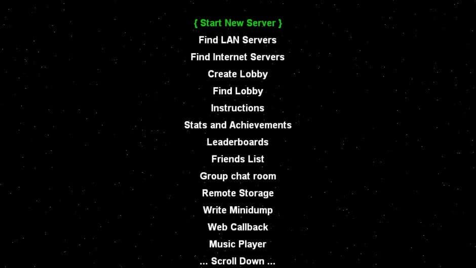 Spacewar screenshot