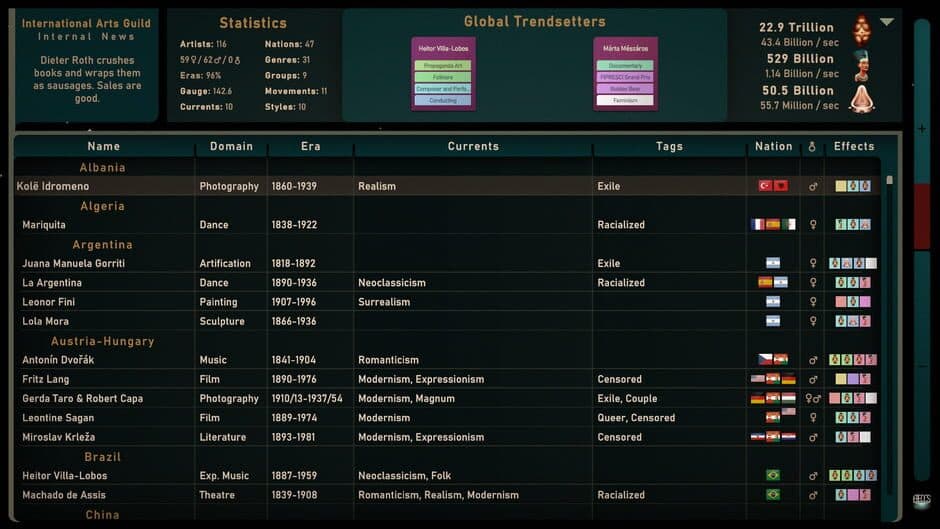 Worldwide Arts Society screenshot