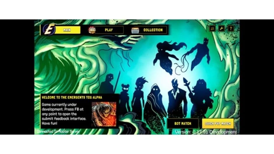 Emergents Trading Card Game screenshot