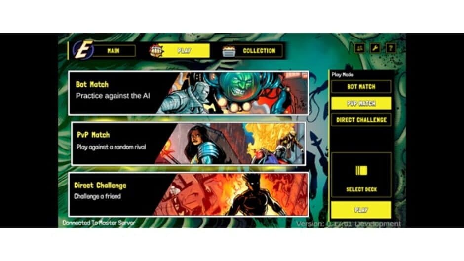 Emergents Trading Card Game screenshot