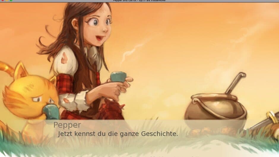 Papper and Carrot VN screenshot