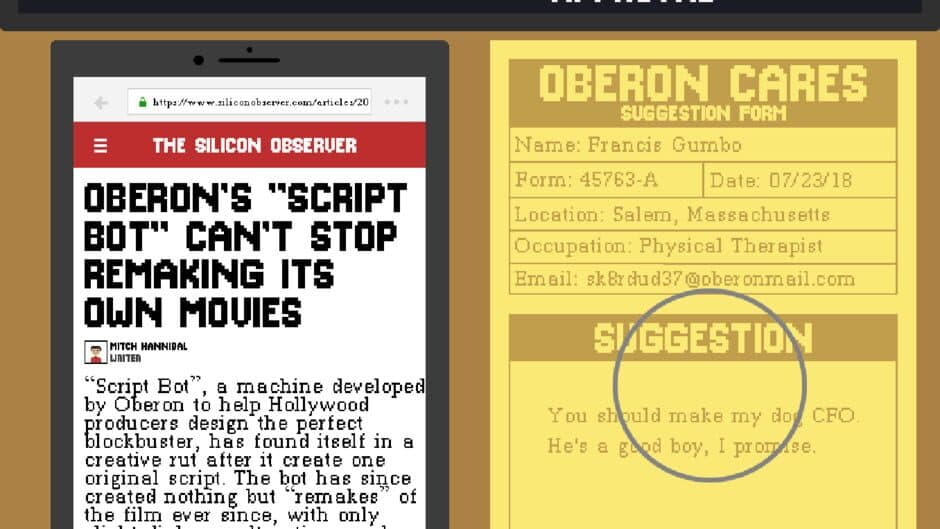 Suggestion Box screenshot