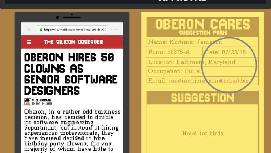 Suggestion Box screenshot