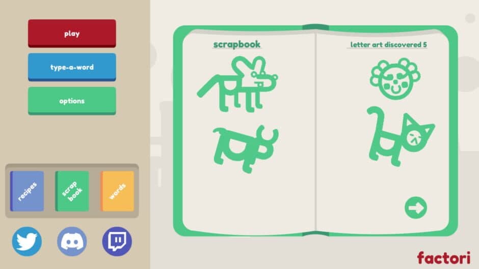 Word Factori screenshot