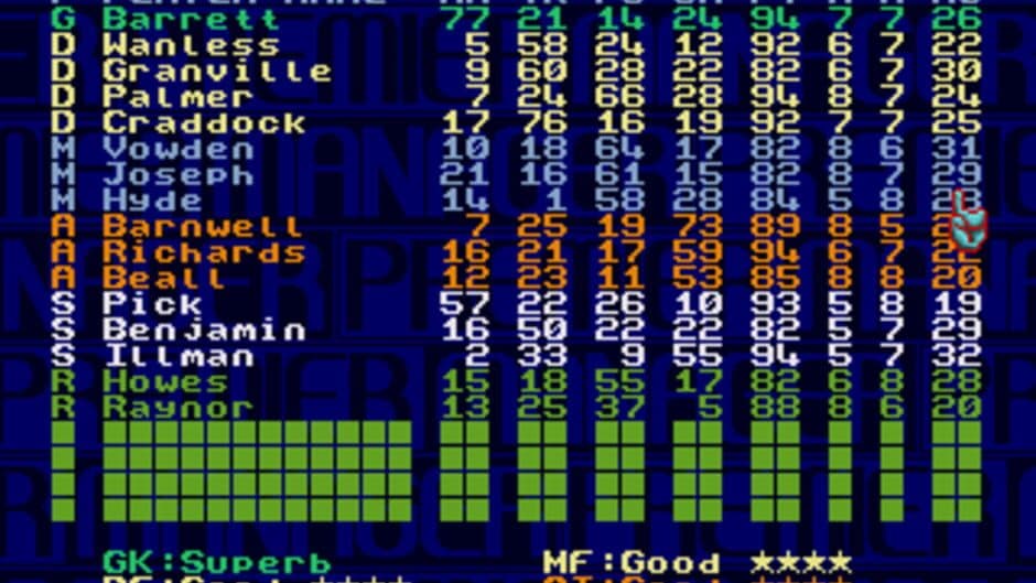Premier Manager 97 screenshot