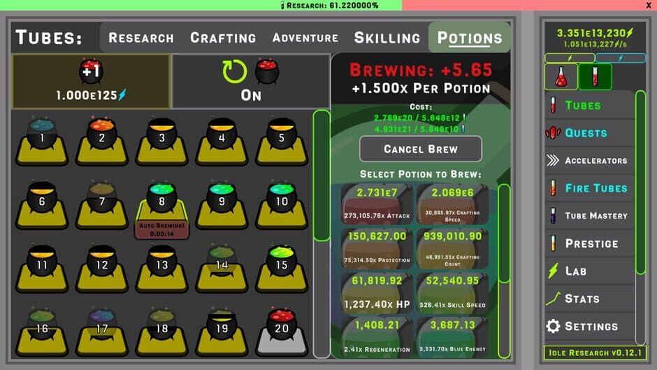 Idle Research screenshot