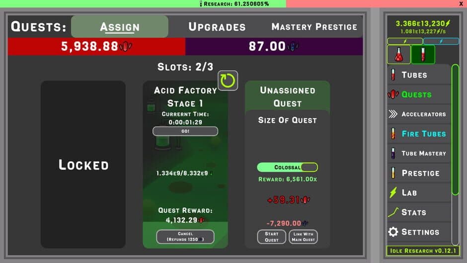 Idle Research screenshot