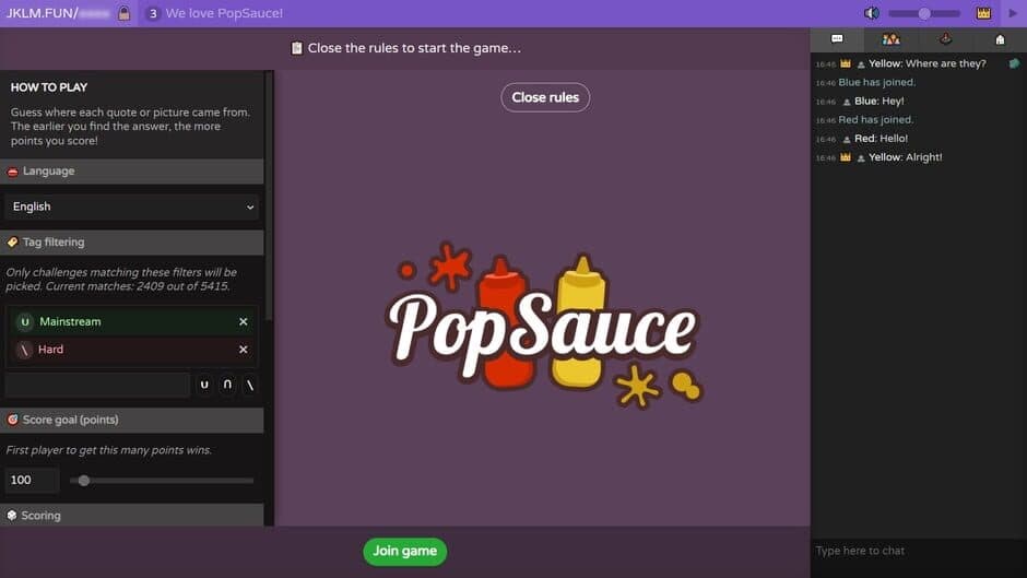 PopSauce screenshot