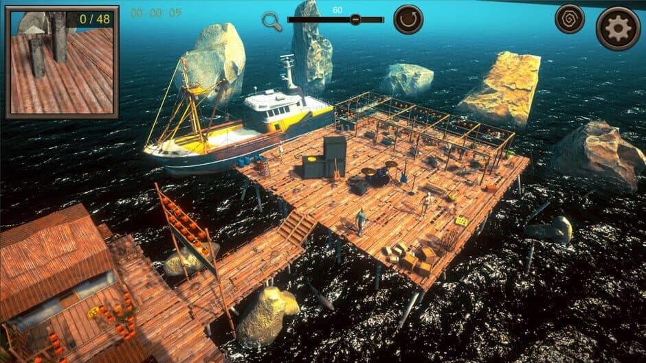 Hidden Floating City Top-Down 3D screenshot