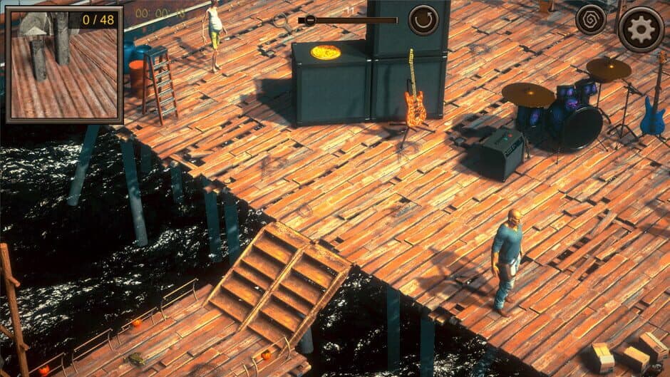 Hidden Floating City Top-Down 3D screenshot