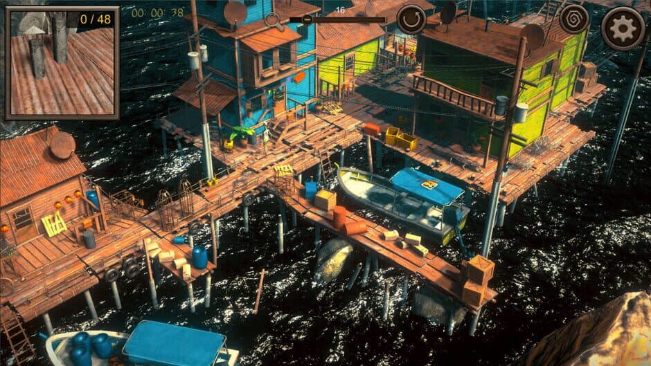 Hidden Floating City Top-Down 3D screenshot