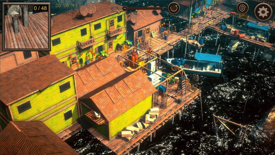 Hidden Floating City Top-Down 3D screenshot