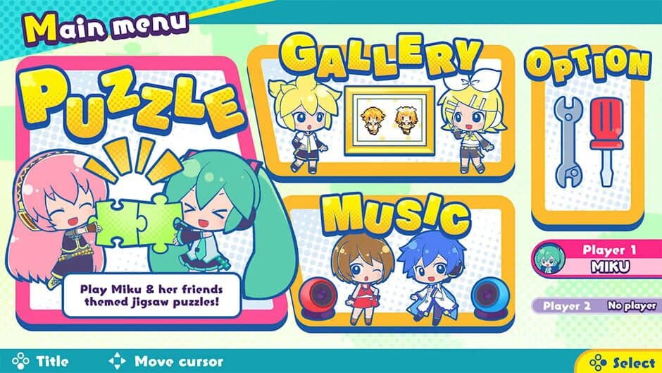 Hatsune Miku Jigsaw Puzzle screenshot