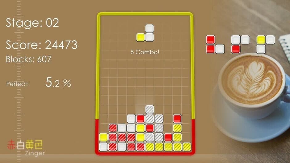 Red White Yellow Zinger screenshot