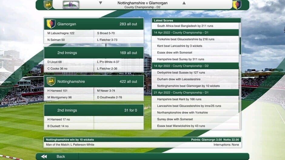 Cricket Captain 2022 screenshot