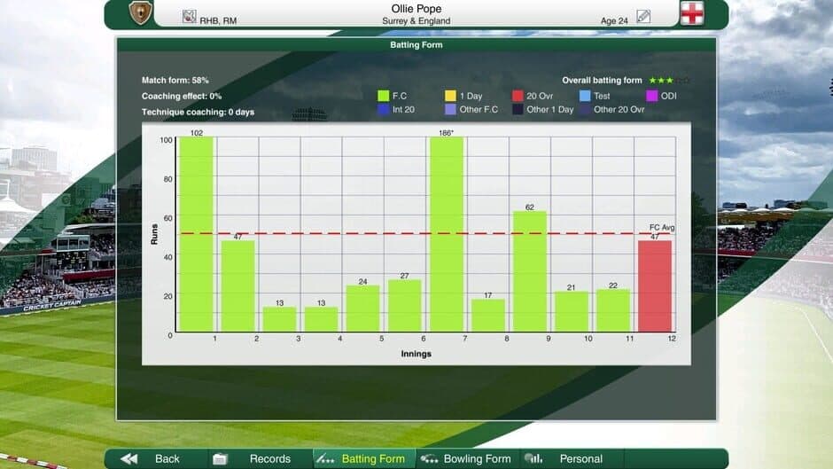 Cricket Captain 2022 screenshot