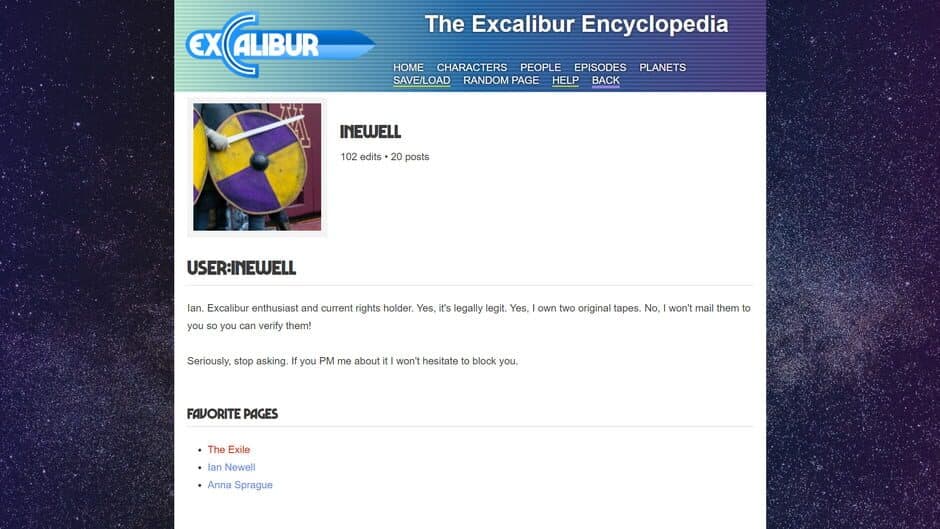 Excalibur screenshot