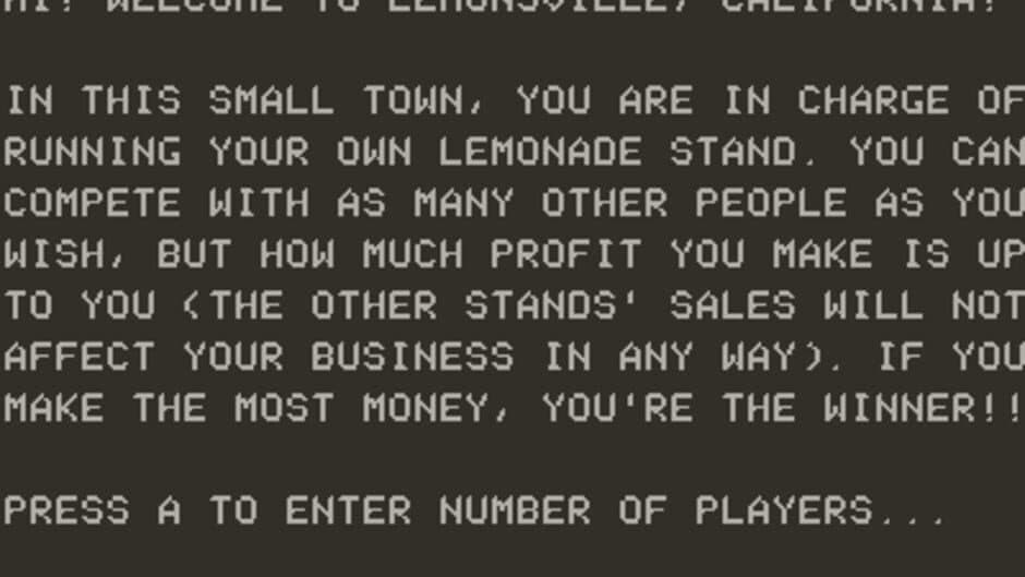 Lemonade Stand screenshot