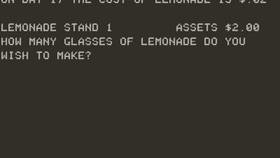 Lemonade Stand screenshot