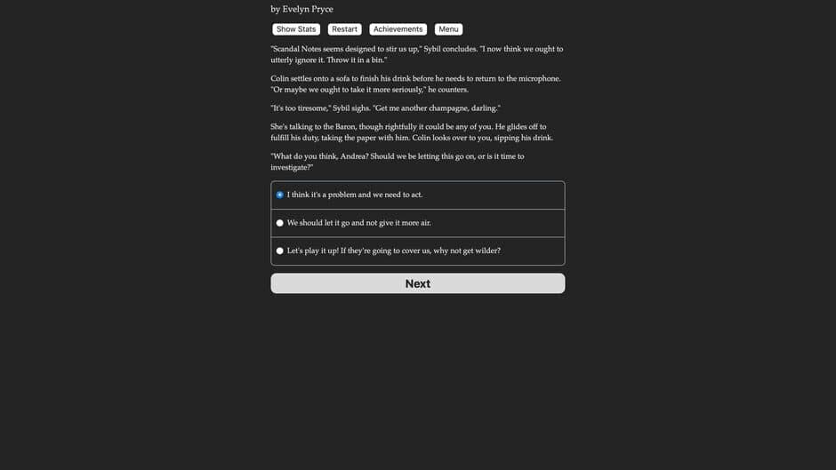 Scandal Notes screenshot