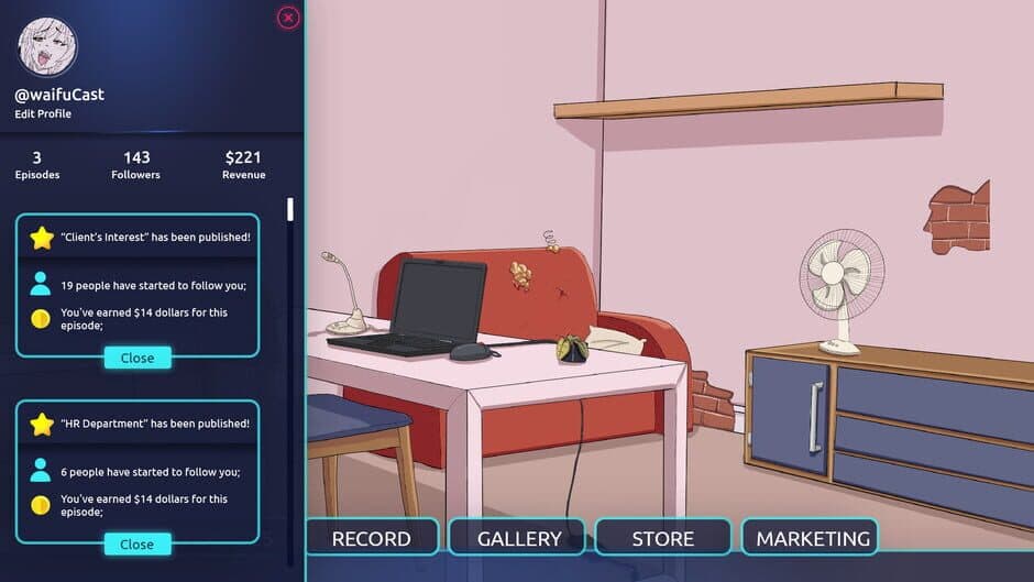 Hentai Cast: Podcast Simulator screenshot