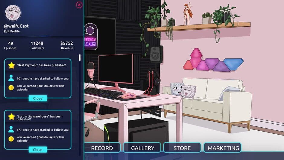 Hentai Cast: Podcast Simulator screenshot