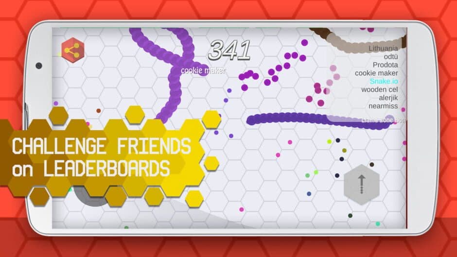 Snake.io screenshot