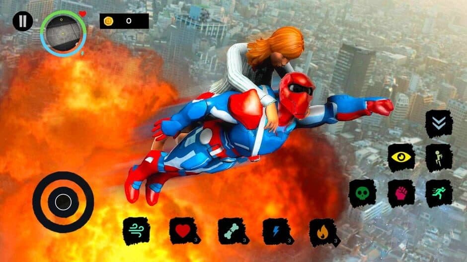 City Super Hero 3D: Flying Legend Warriors Deluxe Simulator screenshot