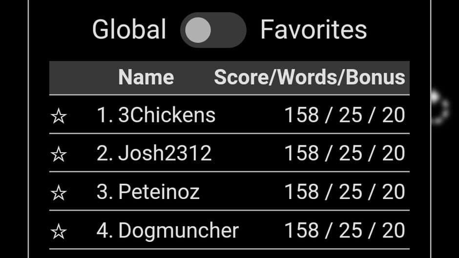 Squaredle screenshot