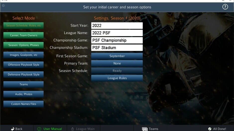 Pro Strategy Football 2023 screenshot