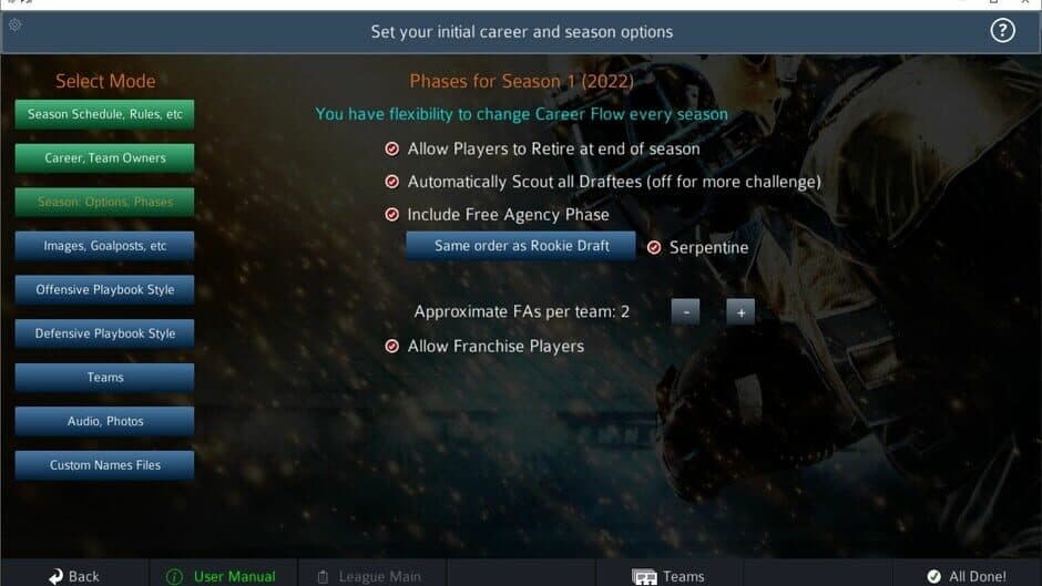 Pro Strategy Football 2023 screenshot