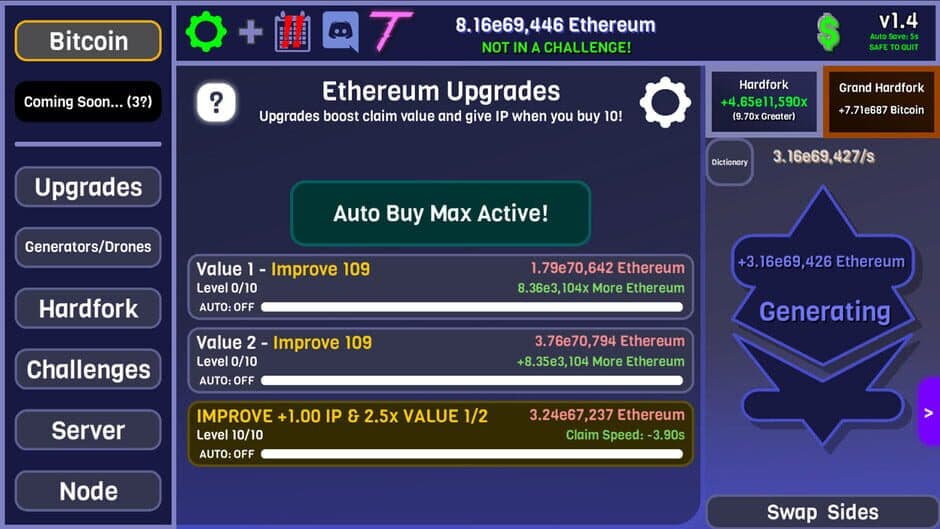 CryptoClickers screenshot