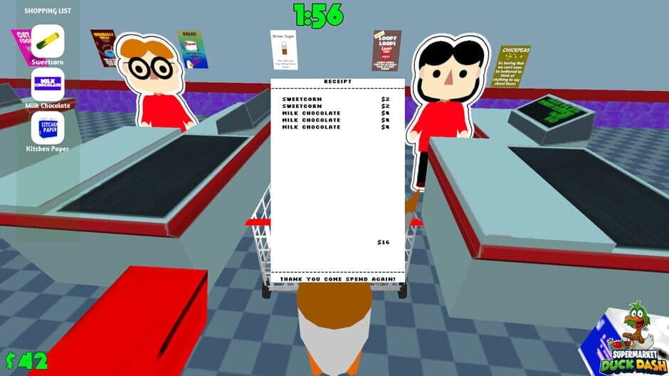 Supermarket Duck Dash screenshot