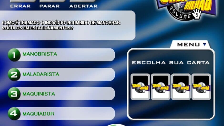 Show do Milhão Volume 5 screenshot