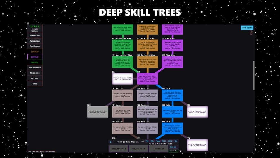 Antimatter Dimensions screenshot