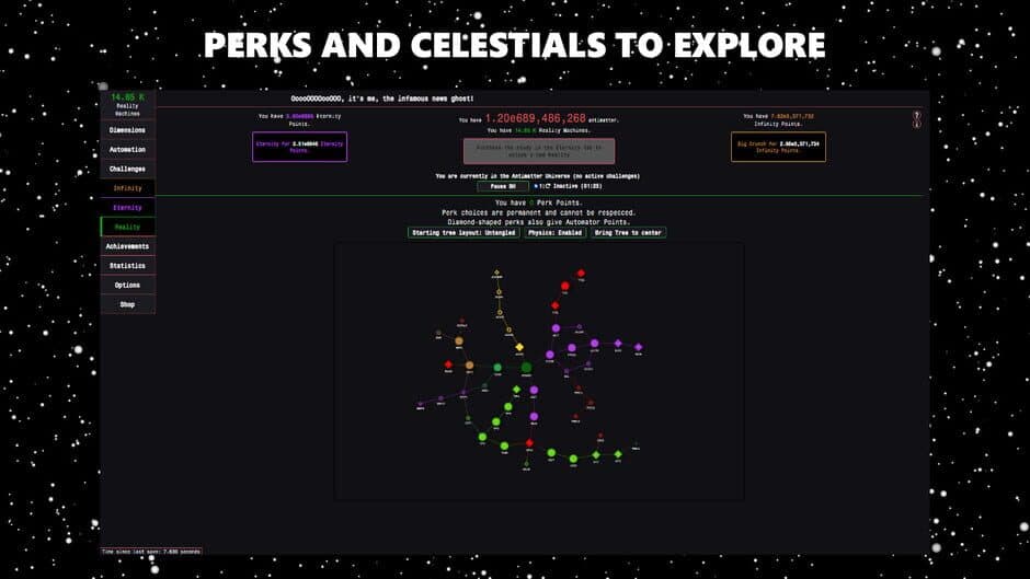Antimatter Dimensions screenshot