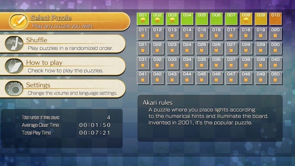 Puzzle by Nikoli S Akari screenshot