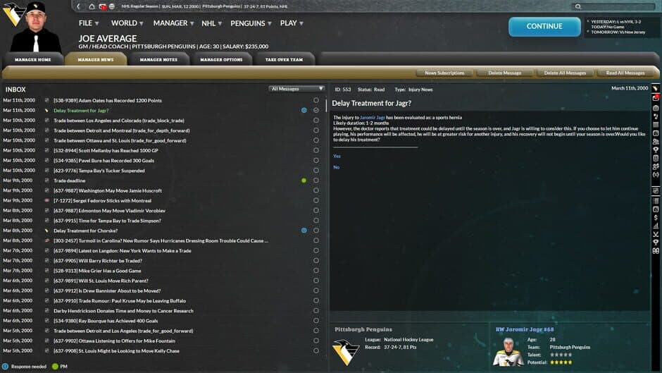 Franchise Hockey Manager 9 screenshot