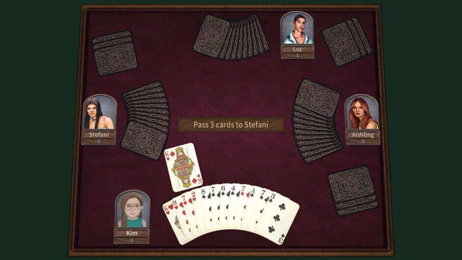 GrassGames Hearts 3 screenshot