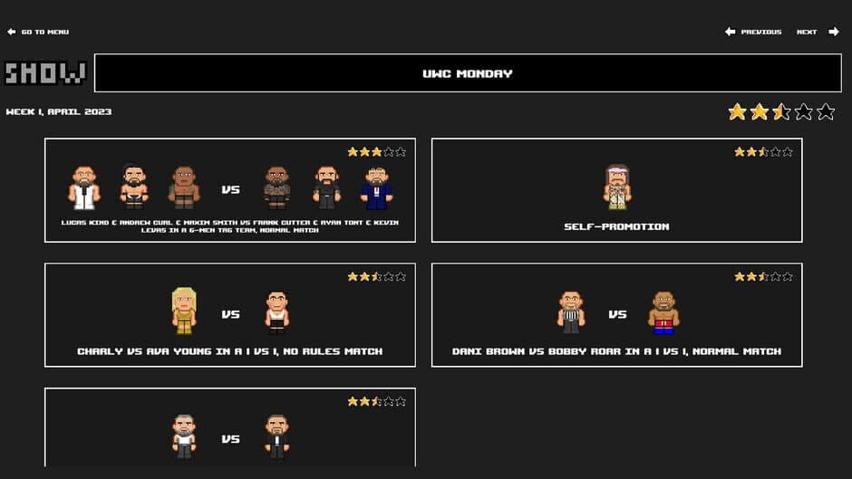 Wrestling Manager 2023 screenshot