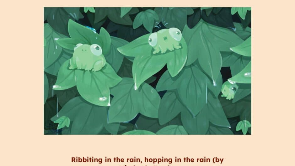 Find-a-frog screenshot