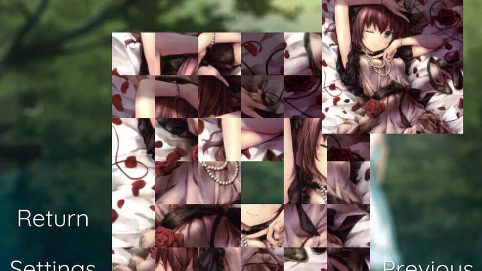 Anime Girl Slide Puzzle screenshot