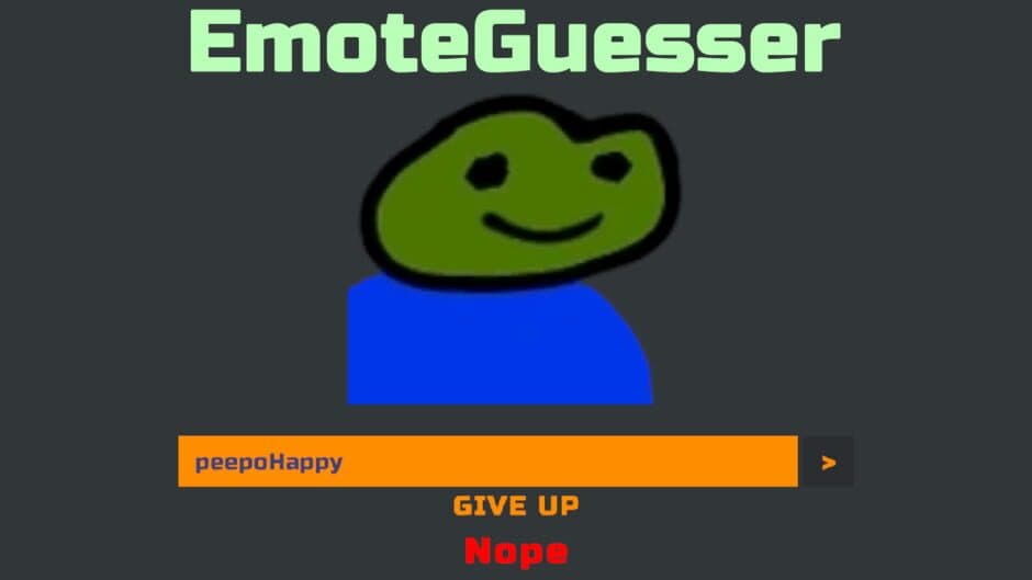 EmoteGuesser screenshot