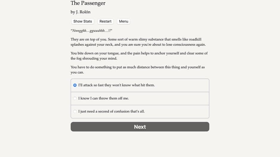 The Passenger screenshot