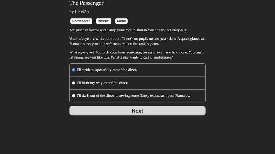 The Passenger screenshot