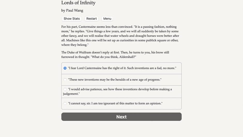 Lords of Infinity screenshot
