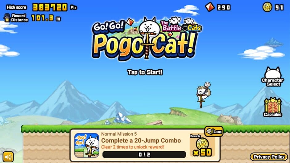 Go! Go! Pogo Cat! screenshot