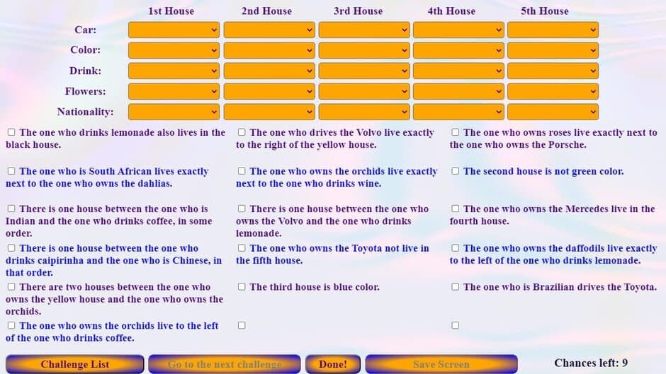 Zebra Logic Master screenshot