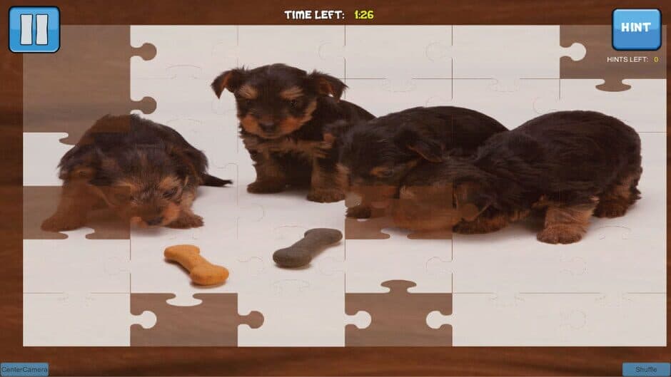 Bepuzzled Puppy Dog Jigsaw Puzzle screenshot